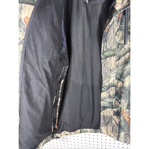 L.L Bean Mens Mossy Oak Camouflage Hunting jacket with removable soft shell flee - Picture 13 of 16